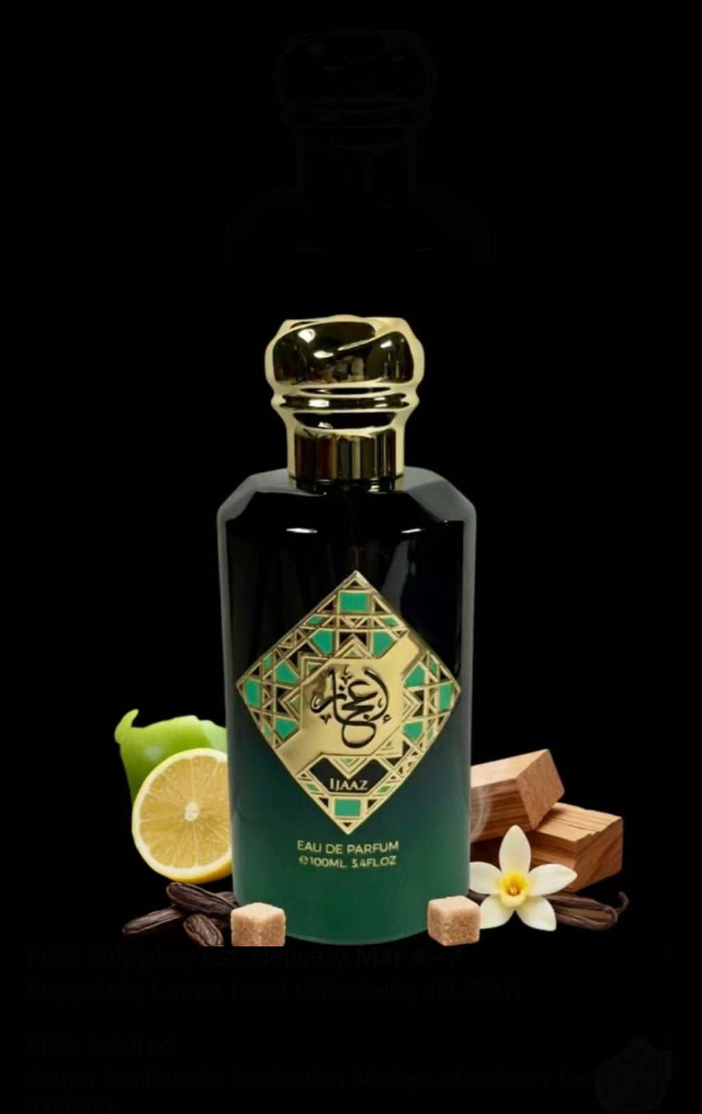 Ijaaz by Abyat Unisex Eau de Parfum 100ml EDP Spray Rich Oriental Notes Magnetic and Timeless Fragrance