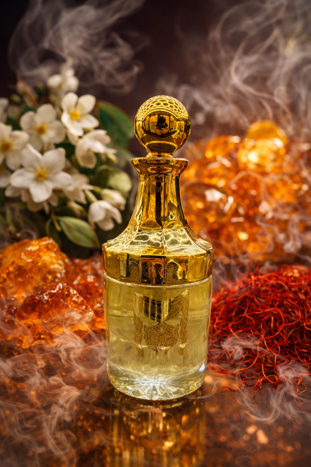 Amber Rouge — Saffron Spark • Jasmine Bloom • Amberwood & Musk