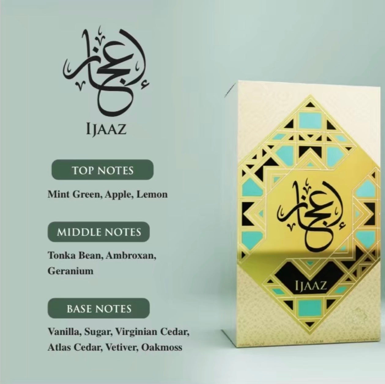 Ijaaz by Abyat Unisex Eau de Parfum 100ml EDP Spray Rich Oriental Notes Magnetic and Timeless Fragrance
