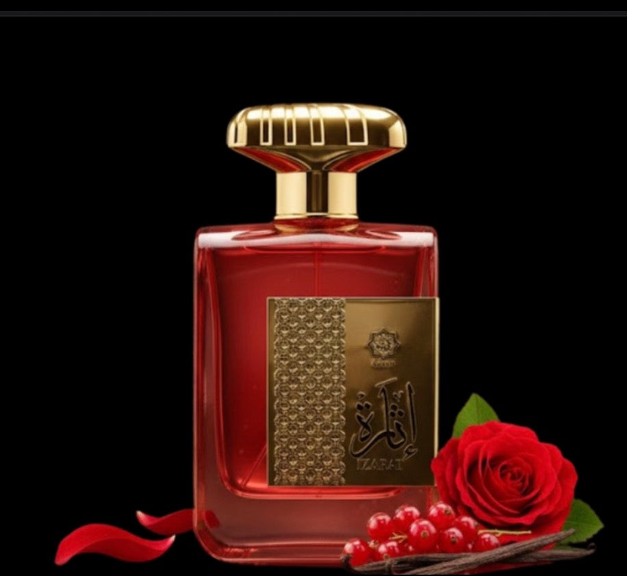 Izarat 100 ML EDP Fruity Floral Eau De Parfum With Rose Vanilla Vetiver Base Scent
