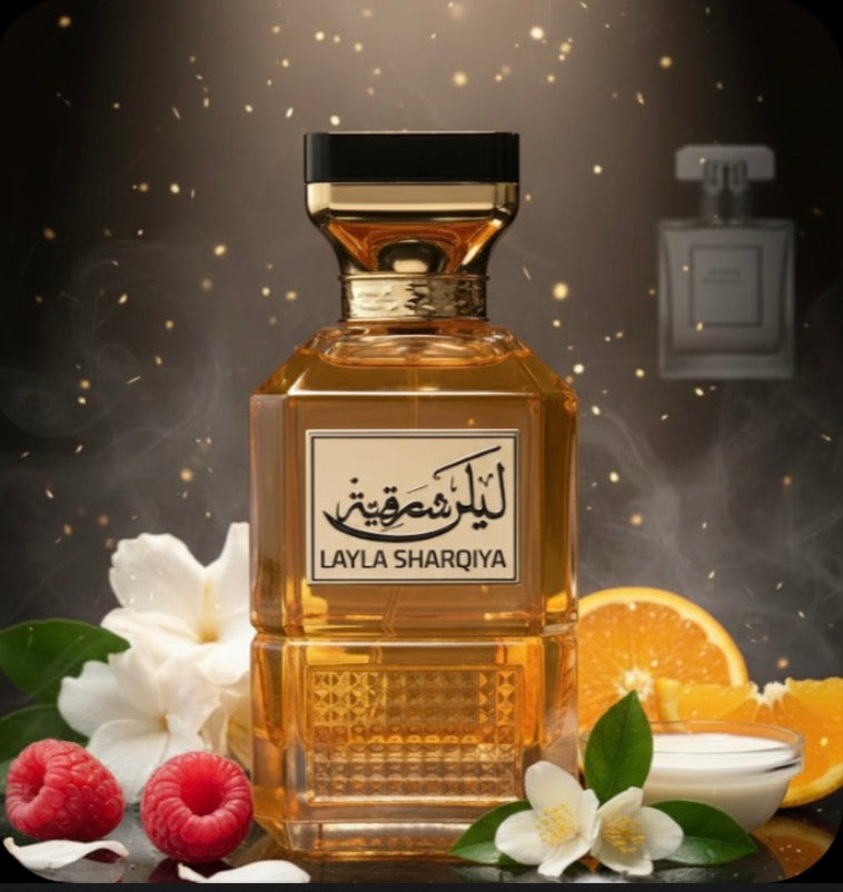 Layla Sharqiya Eau De Parfum 100 Ml 3.4 Fl Oz With Strawberry Blackcurrant Red Apple Citrus
