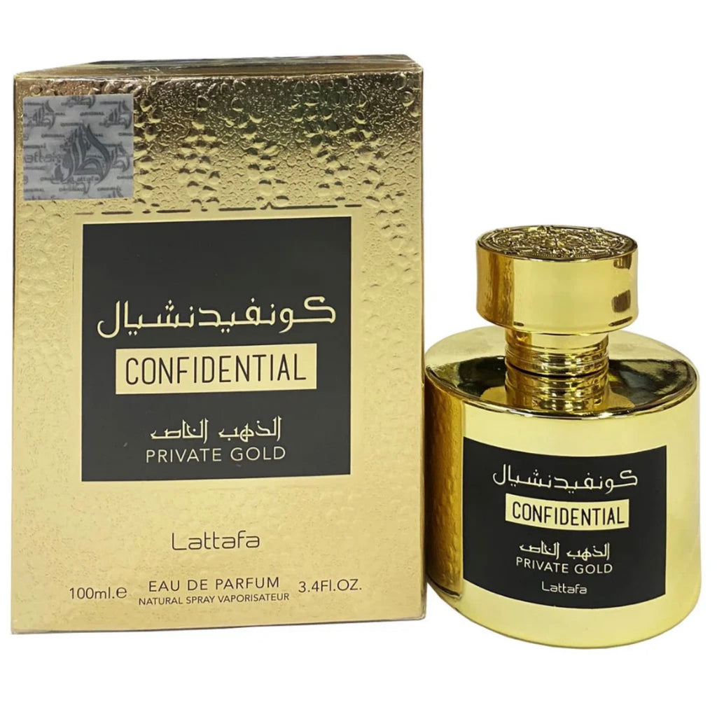 Confdential Private Gold EDP -
100ML (3.4oz) by Lattafa