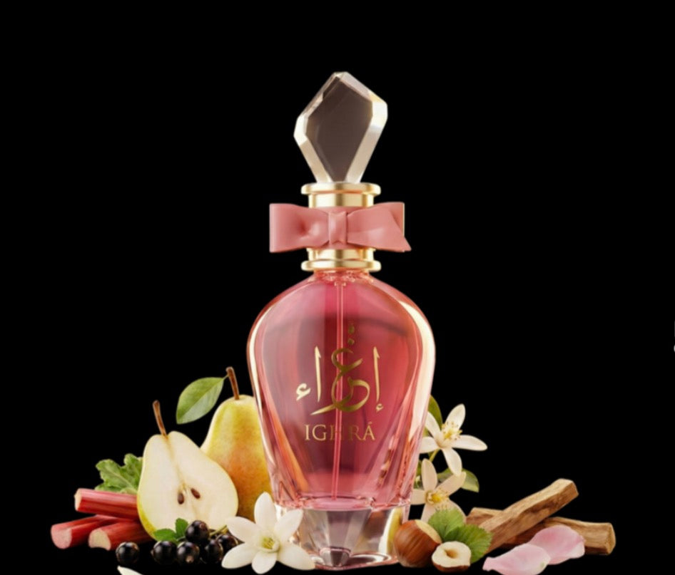 Ighra 100ML Eau de Parfum EDP 3.4 FL OZ Bergamot Water Jasmine Rose Patchouli Sandalwood For Everyday Sophistication