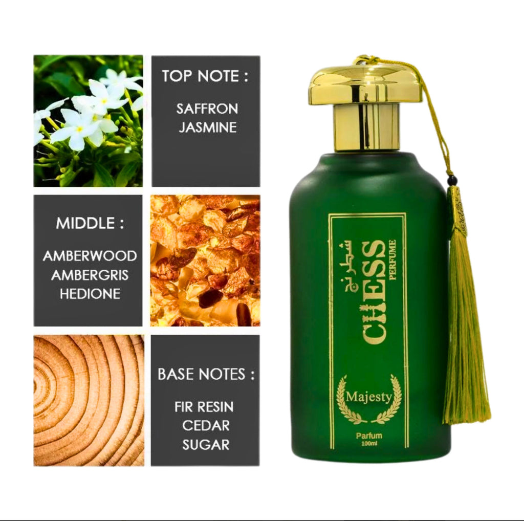 Chess Majesty Mens Signature Fragrance A Sophisticated Woody Green Scent For Evening Wear And Standout Presence