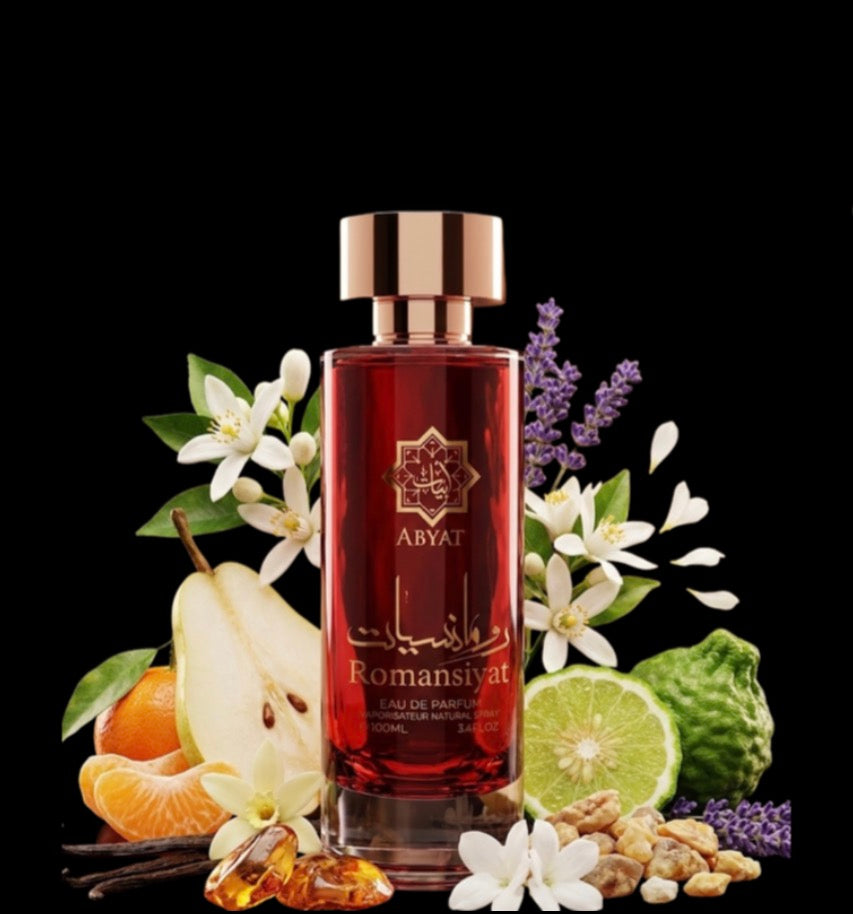 Romansiyat Eau De Parfum 100ml 3.4 Fl Oz EDP Saffron Lily Of The Valley Rose Carnation Jasmine Oud Amber Musk