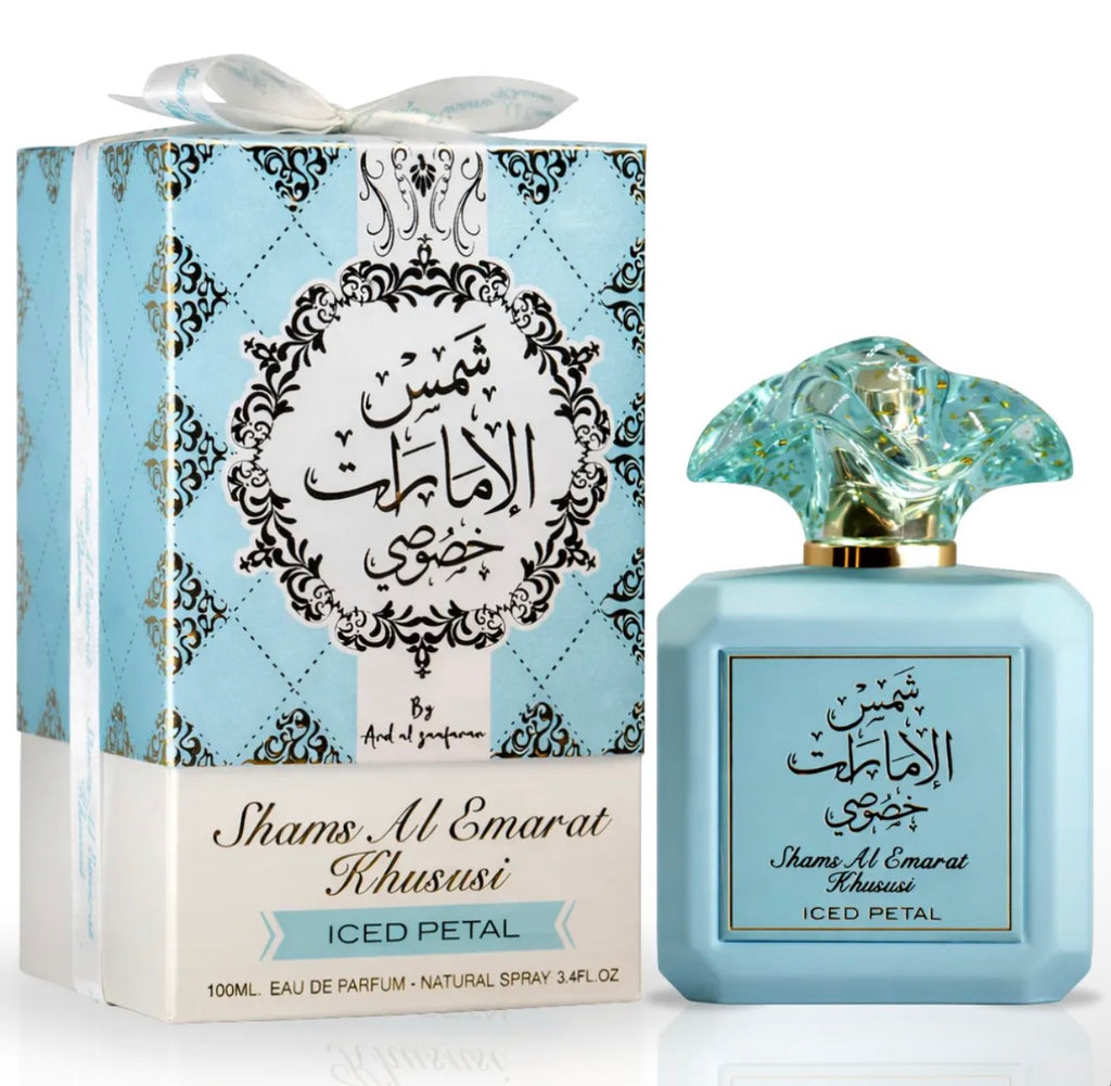 Shams Al Emarat Khususi Iced Petal Eau de Parfum Spray
100ml (3.4 oz) by Ard Al Zaafaran
