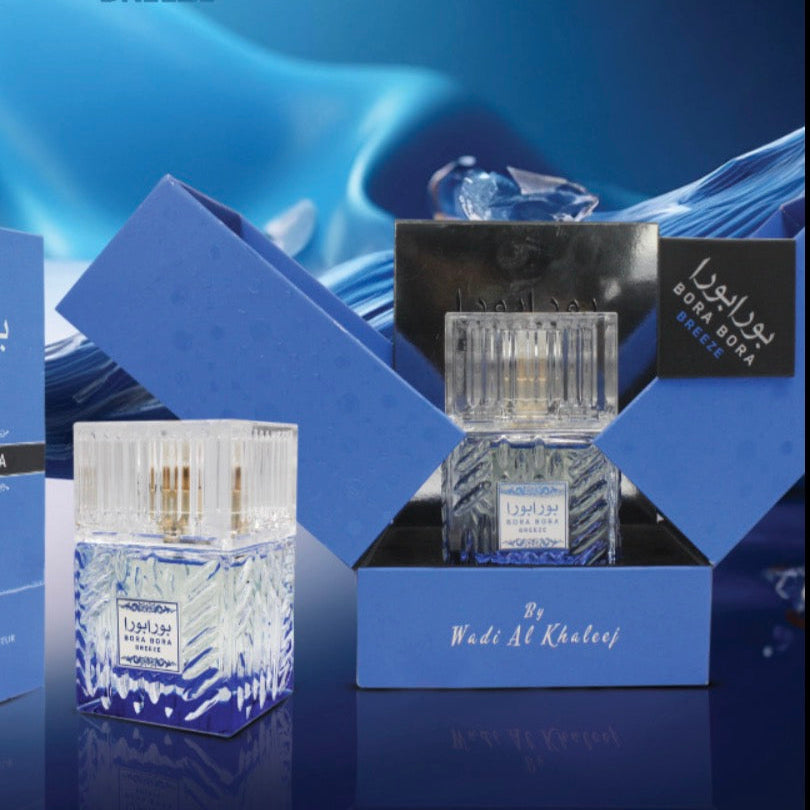 Bora Bora Breeze Eau de Parfum by Wadi Al Khaleej 100ml 3.4 Fl Oz Fresh Airy Tropical Scent For Everyday Wear