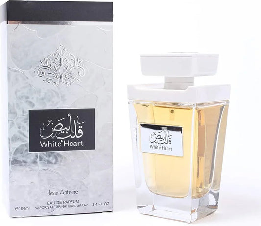 White Heart Eau De Parfum By Jean Antoine Almas Perfumes 100 ML 3.4 FL OZ Made In Saudi Arabia