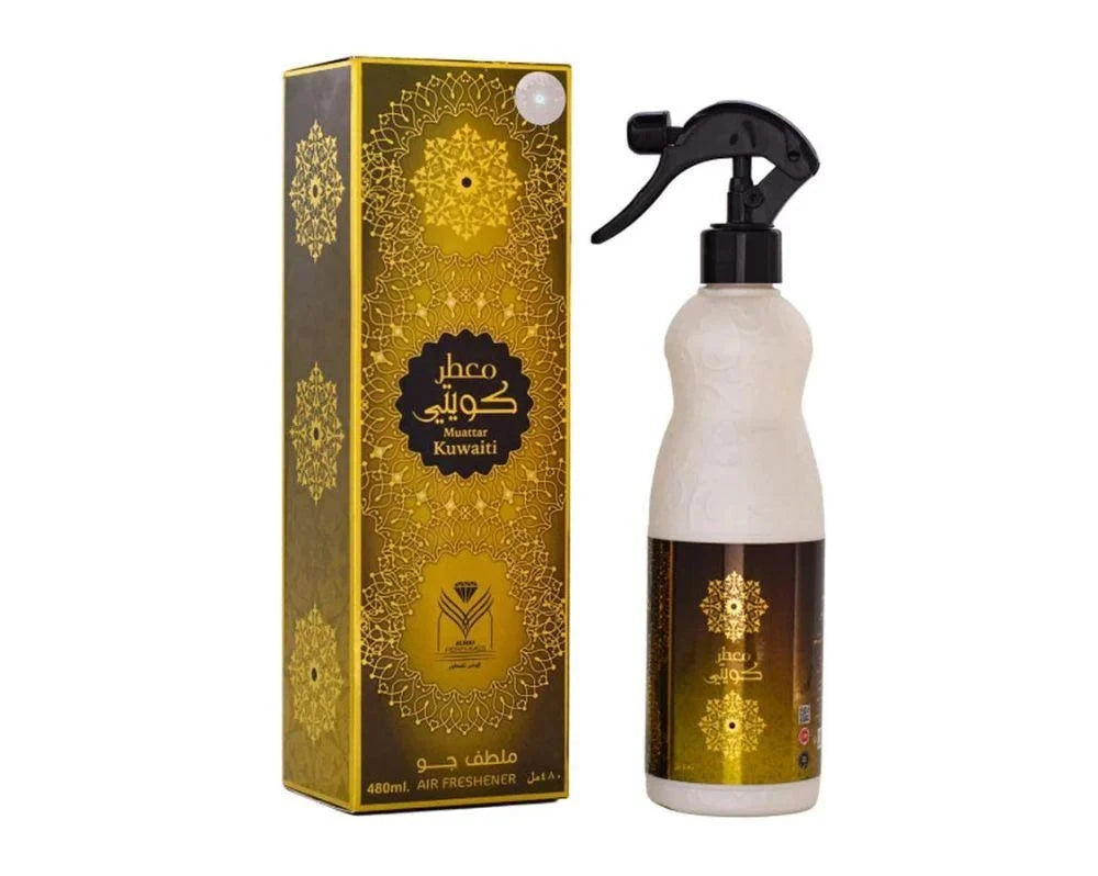 Kuwaiti Air Freshener 480ml Oriental Bouquet Luxury Fragrance With White Flowers Patchouli Saffron Oud