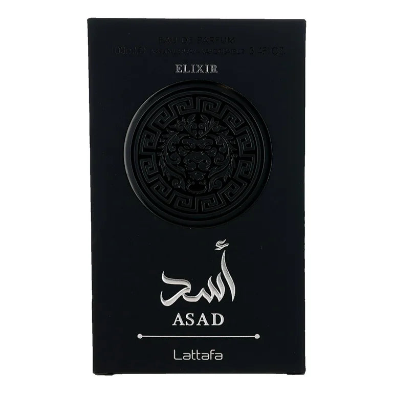 Asad Elixir by Lattafa EDP Spray 100ml Tobacco Forward Warm Spice Fragrance for Evening Wear