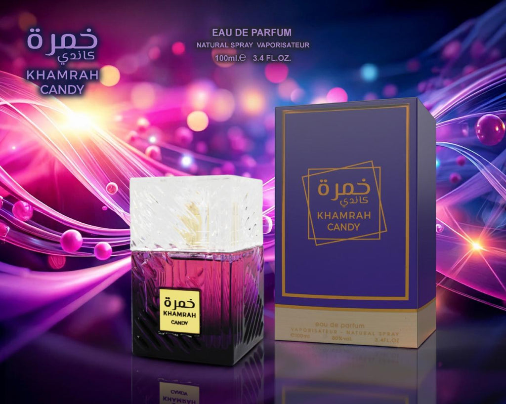 Khamrah Candy Eau De Parfum By Wadi Al Khaleej 100ml Sweet Gourmand Fragrance With Creamy Warm Finish