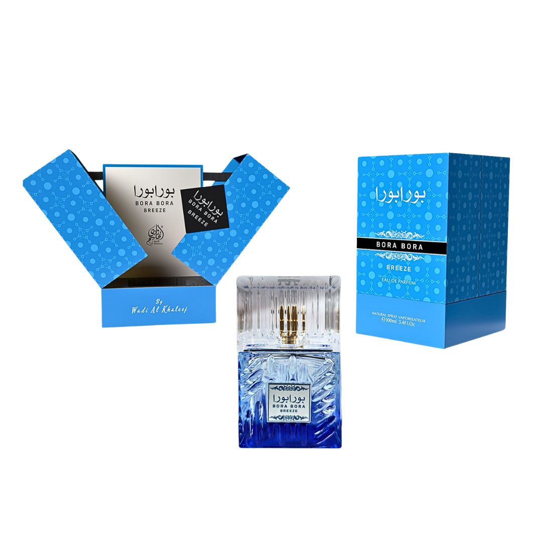 Bora Bora Breeze Eau de Parfum by Wadi Al Khaleej 100ml 3.4 Fl Oz Fresh Airy Tropical Scent For Everyday Wear