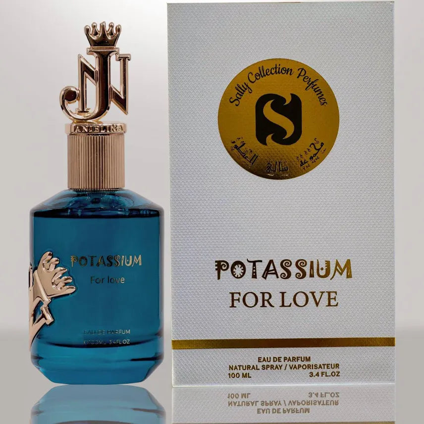 Sally Collection Potassium For Love EDP For Men 100ml Woody Amber Fragrance 3.4 Fl Oz