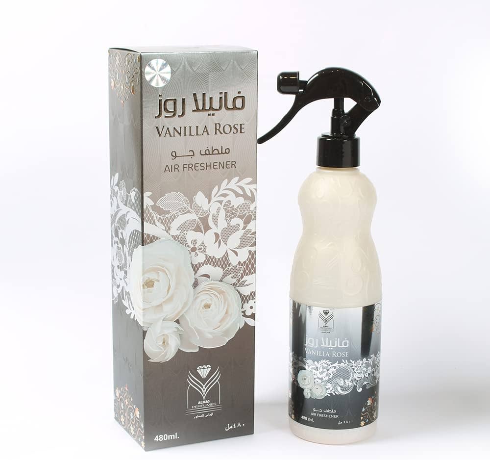 Vanilla Rose Air Freshener 480ML Sixteen Point Two Fluid Ounces Creamy Floral Scent For Home Warm Romantic Atmosphere