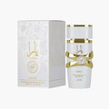 Yara perfume bottle and packaging on a white background
